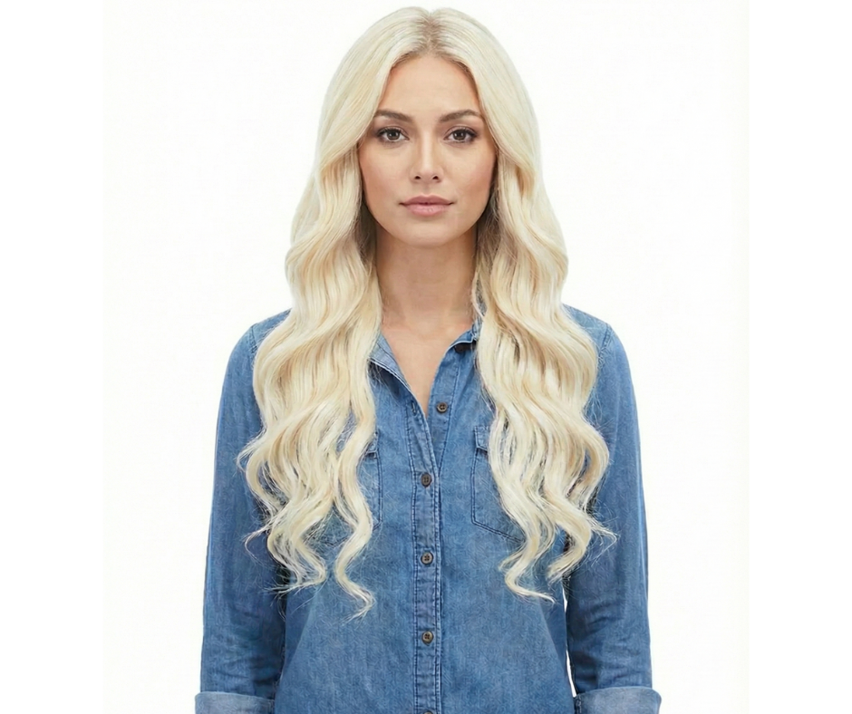 Tape-In 18" 50g Professional Hair Extensions - #60 Classic Blonde (aka Ash Blonde)
