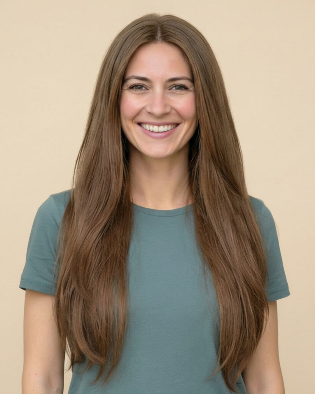 Tape-In 24" 55g Professional Hair Extensions - #8 Whiskey Brown (aka Ash Brown)
