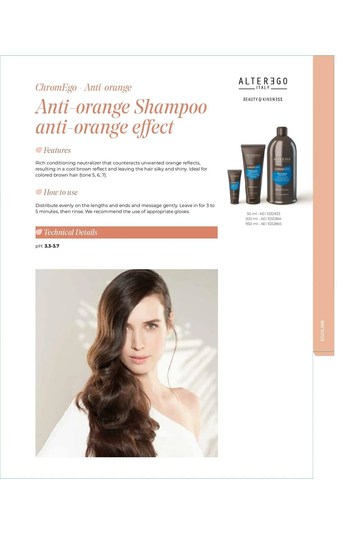 Alter Ego Italy ChromEgo — Anti-Orange Conditioner / 200 ML / 6.76 oz