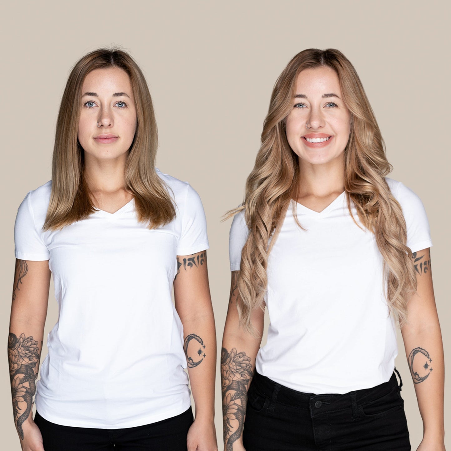 The Ava - Dirty Blonde (#18) 20" Seamless Clip-In Hair Extensions (Volume Bundle)