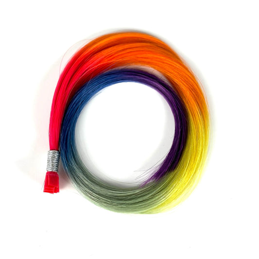 K-Tips 18” 10 grams (10 Pieces/K-Tips) Professional Hair Extensions VIVIDS #12345 Unicorn Dream (Rainbow Color)