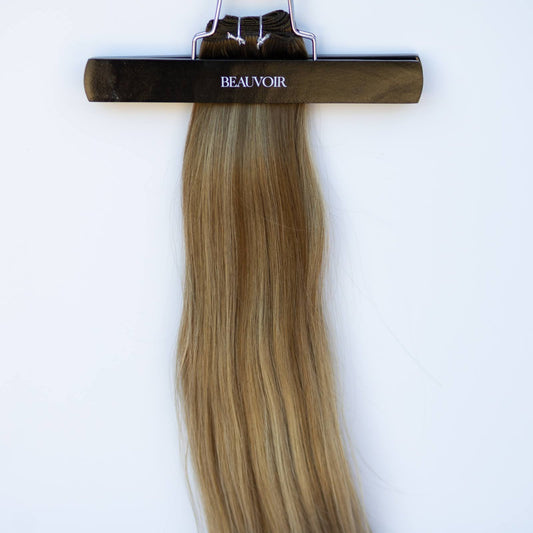 Machine-Tied Weft 20" 145g Pro Blend Hair Extensions - #007 Toasted Blonde by Garyn Santos