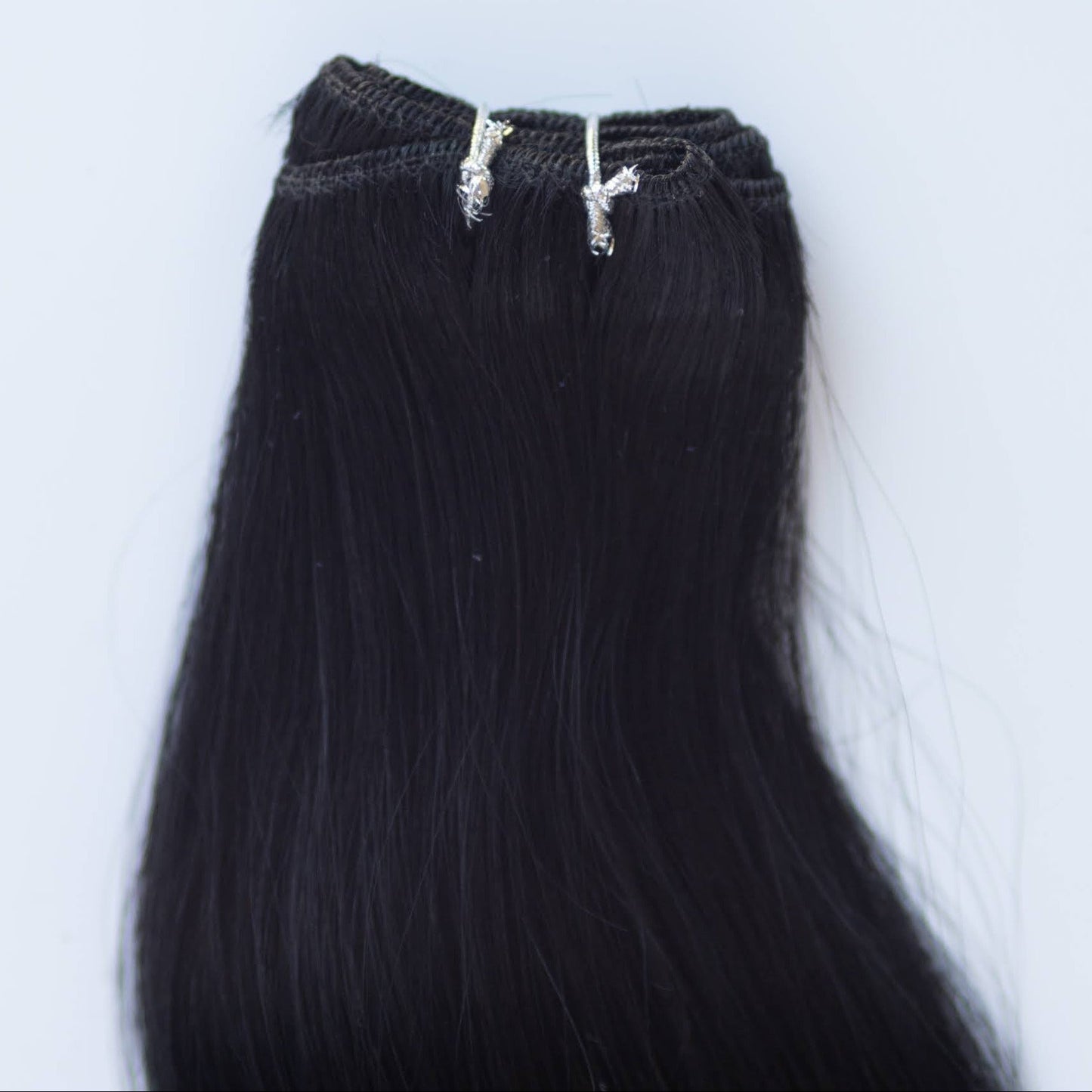 Machine-Tied Weft 24" 170g Pro Blend Hair Extensions - #1 Noir (aka Jet Black)