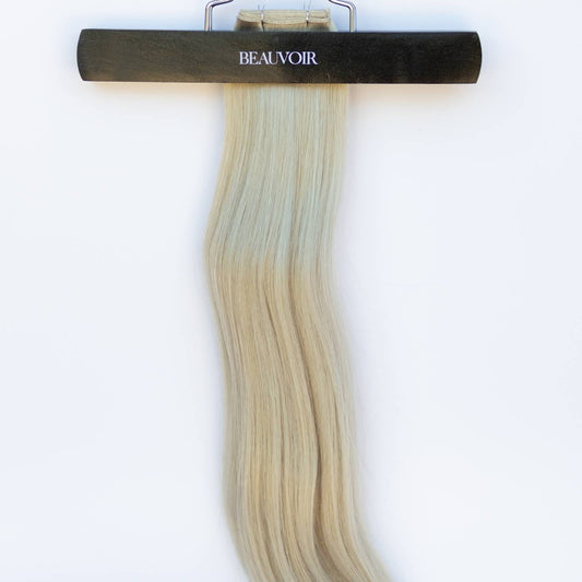Genius (Micro) Weft 18" 68g Pro Blend Hair Extensions - #66 Pinot Grigio (aka Icy Silver)