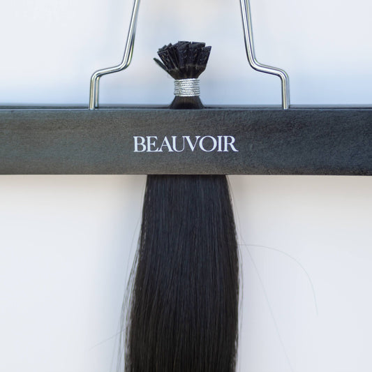K-Tip 18" 25g Single Donor Virgin - #1B Midnight (aka Off Black)