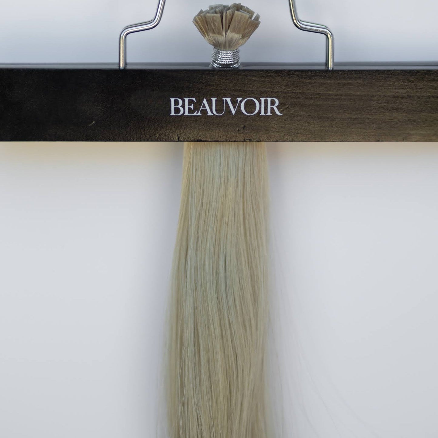 K-Tip 18" 25g Pro Blend Hair Extensions - #66 Pinot Grigio (aka Icy Silver)