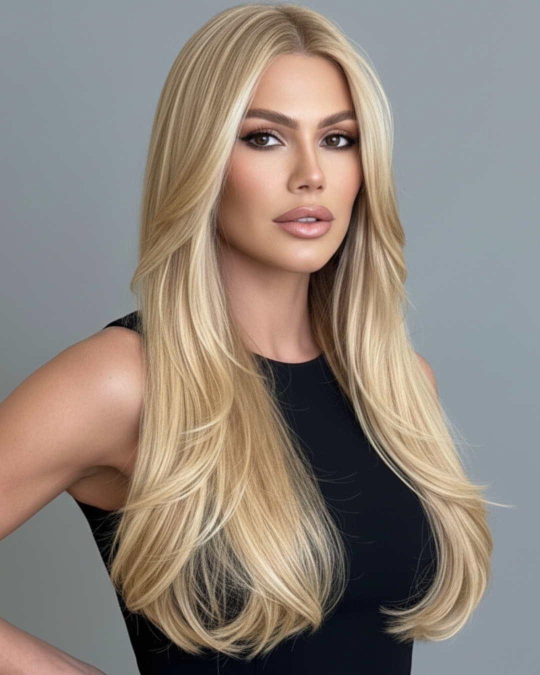 K-Tip 18" 25g Pro Blend Hair Extensions - #16 Paris Blonde (aka Vanilla Blonde)