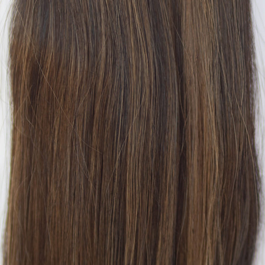 Tape-In 18" 50g Single Donor Virgin - #1B/2/6 Dark Chocolate Caramel (aka Piano Key Chocolate Drip)