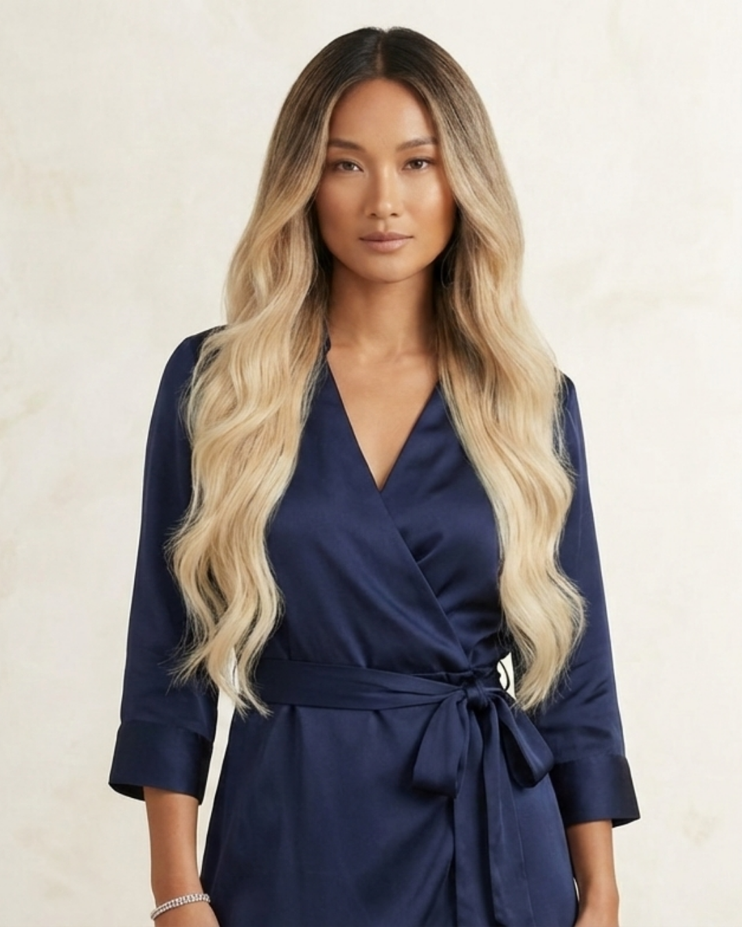 K-Tip 20" 25g Pro Blend Hair Extensions - #2/18 Café Noir Balayage