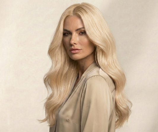 Butterfly Weft 20" 60g WAVE Texture Professional Blend - #22 Southern Belle Blonde (aka Light Ash Blonde)