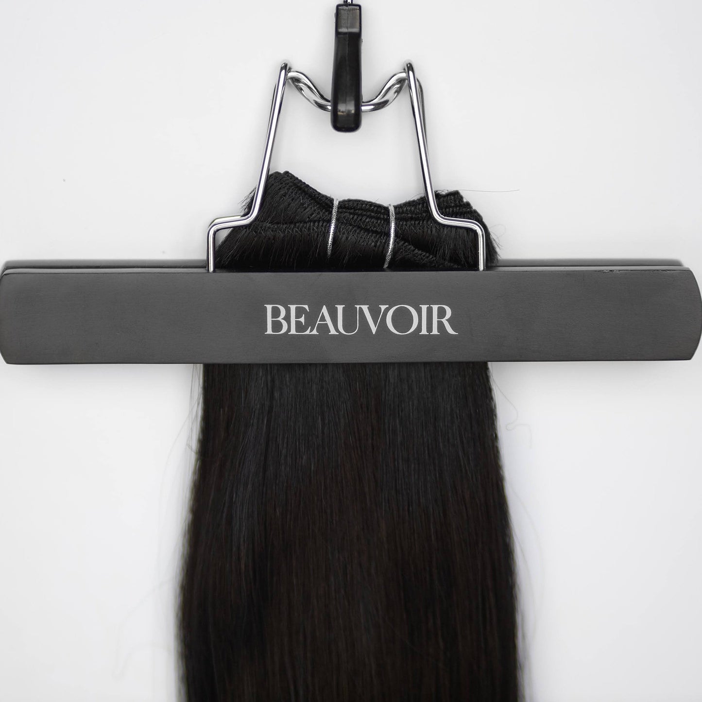 Machine-Tied Weft 28" 180g Pro blend Hair Extensions - #1 Noir (aka Jet Black)