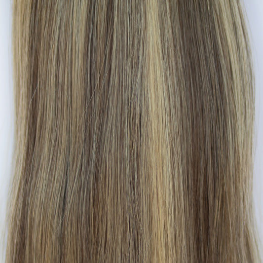 Tape-In 22" 50g Single Donor Virgin - #4/27 Chocolate Brulé (aka Highlight Chocolate Brown)