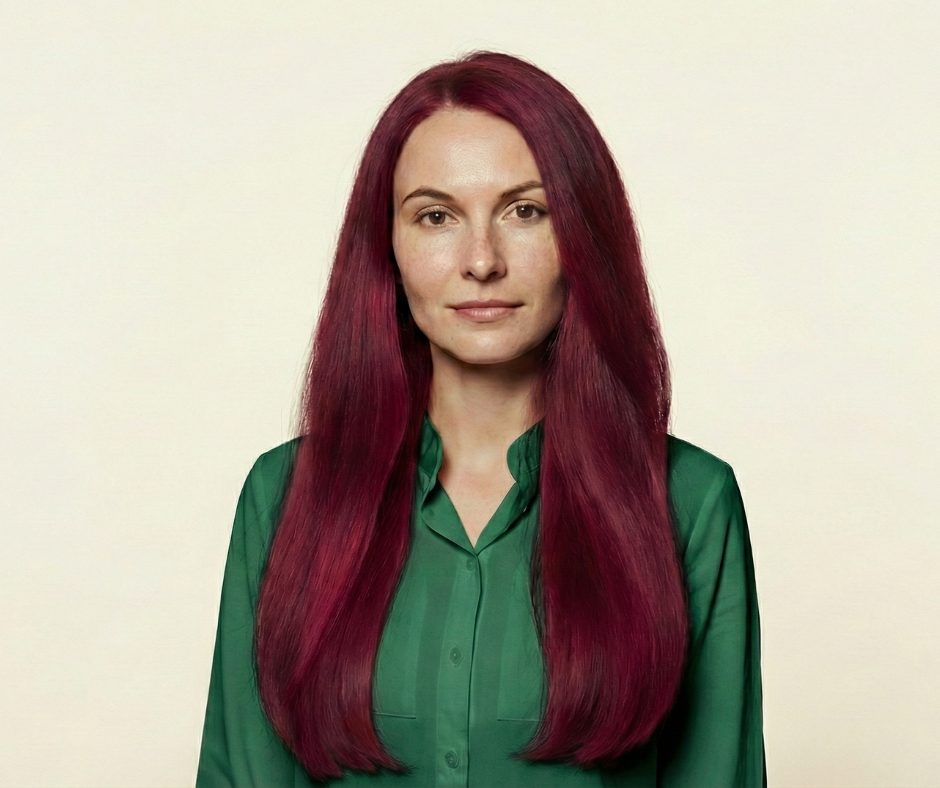 Machine-Tied Weft 24" 170g Pro Blend - #555 Akako by Martha Nicola