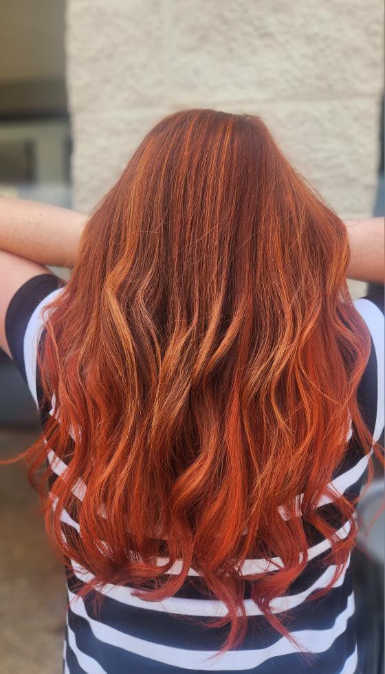 Tape-In 18" 50g Single Donor Virgin - #570 Sunset (aka Pumpkin Spice)