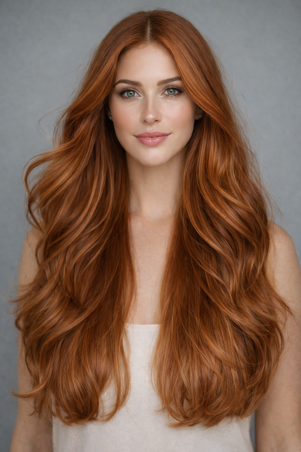 I-Tip 18" 25g Professional Hair Extensions - #570 Sunset (aka Pumpkin Spice)
