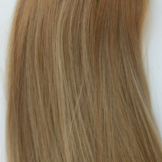 Tape-In 22" 50g Single Donor Virgin - #6/18 Sea Salt & Caramel (aka Highlight Hot Toffee Blonde)