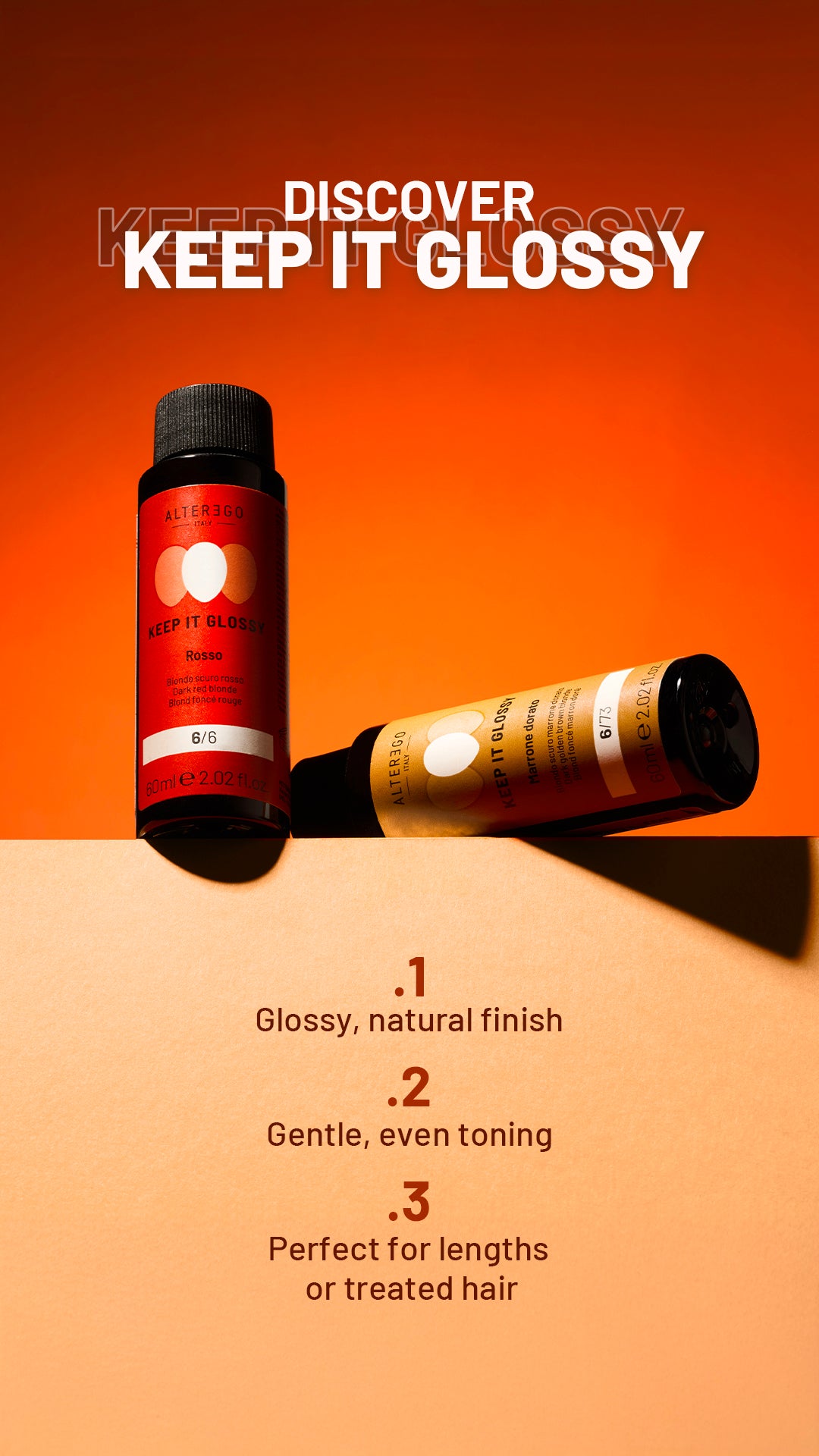 Discover Keep It Glossy demi-permanent oil glossing