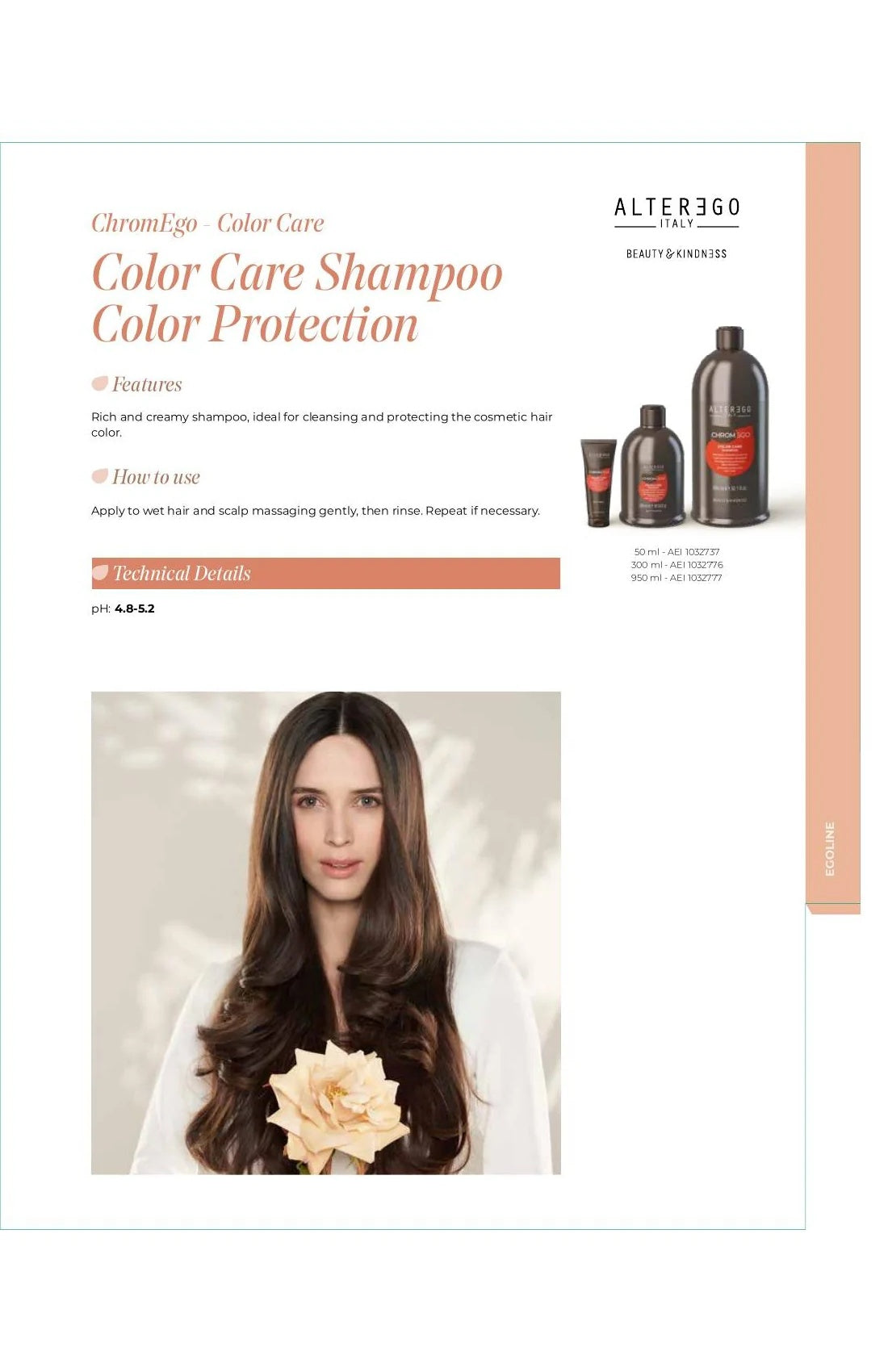 Alter Ego Italy ChromEgo — Color Care Shampoo / 950 ML / 32.1 oz