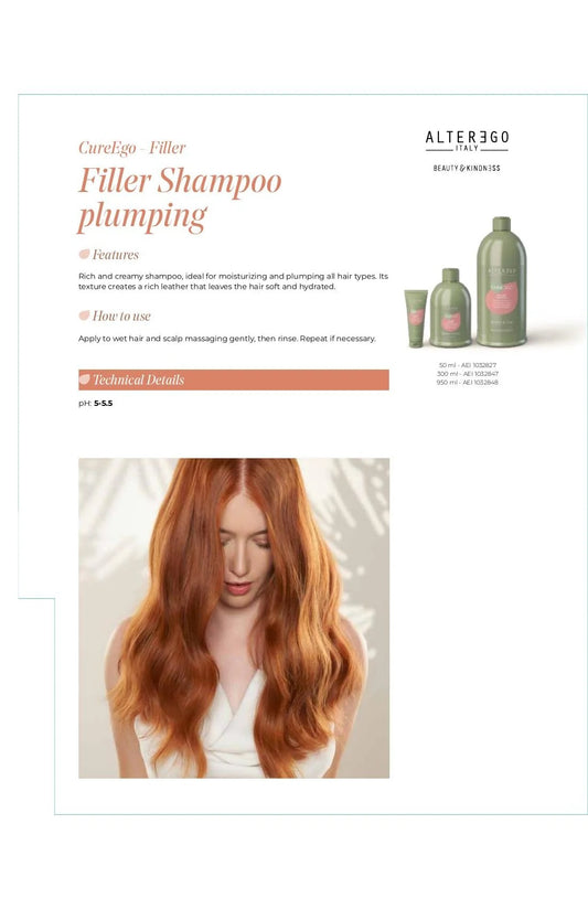 Alter Ego Italy CureEgo — Filler Shampoo / 300 ML / 10.14 oz