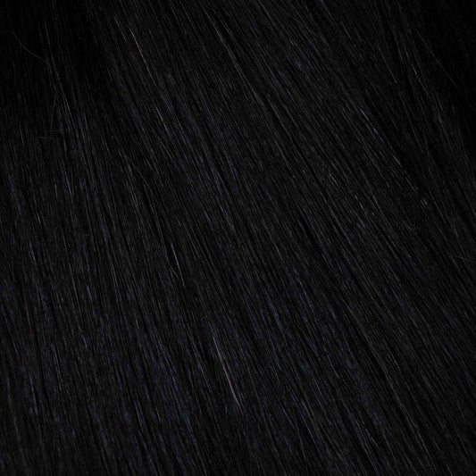 Machine-Tied Weft 28" 180g Pro blend Hair Extensions - #1 Noir (aka Jet Black)