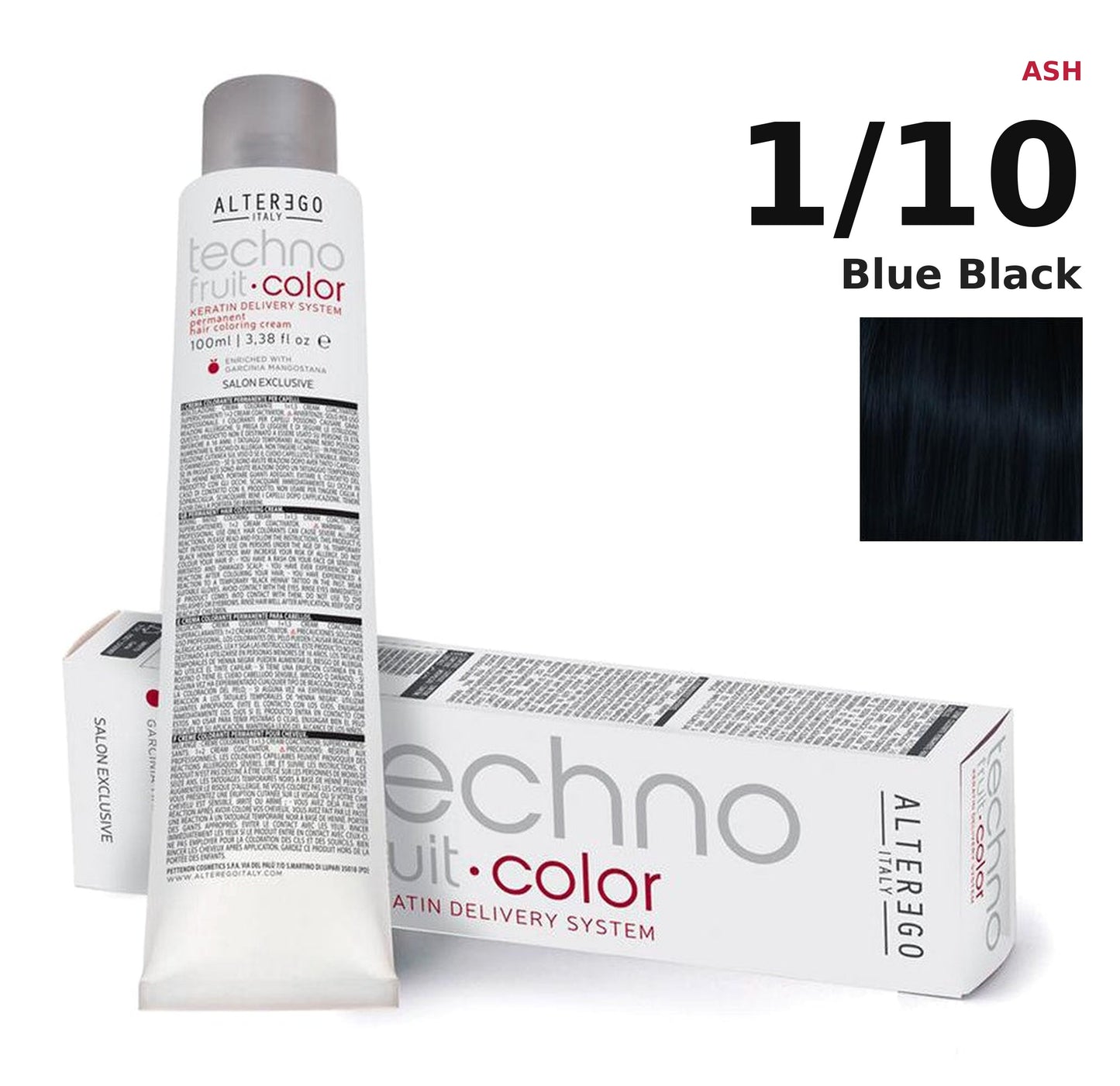 Alter Ego Italy Technofruit Color 1/10 Blue Black hair color