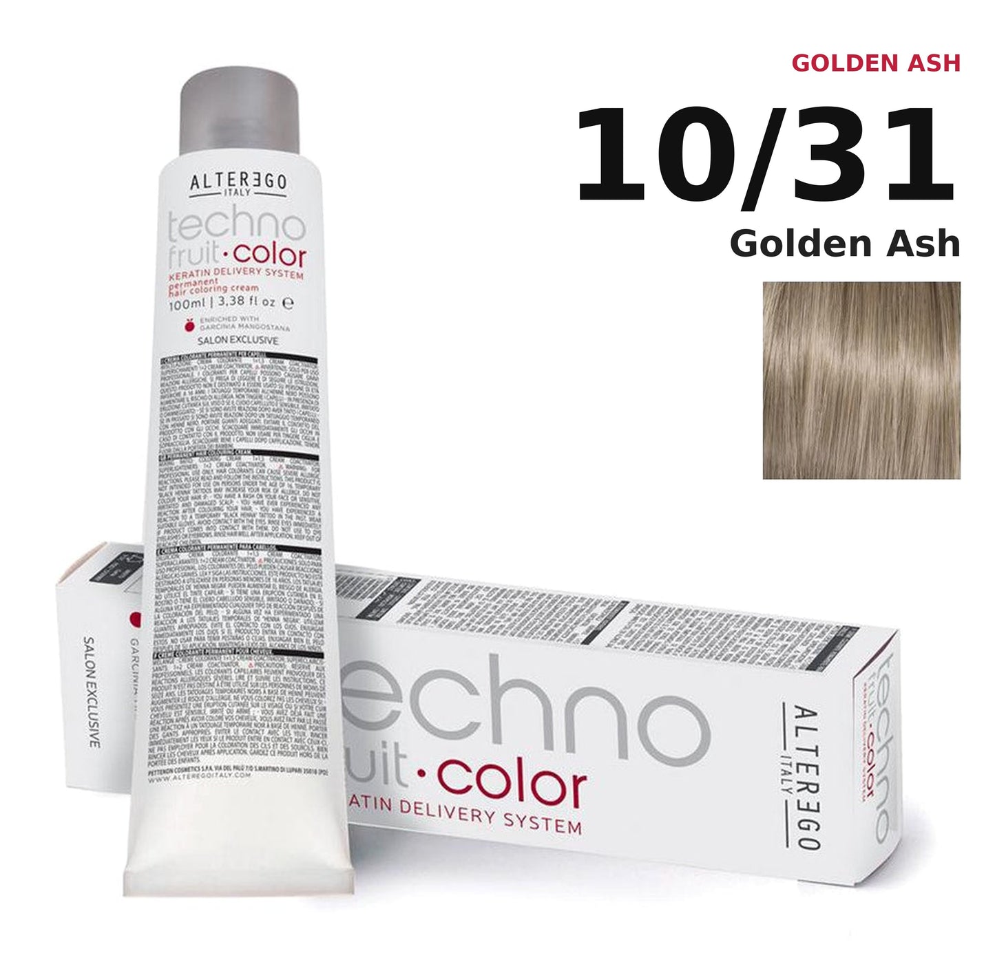 Alter Ego Italy Technofruit Color 10/31 Golden Ash hair color