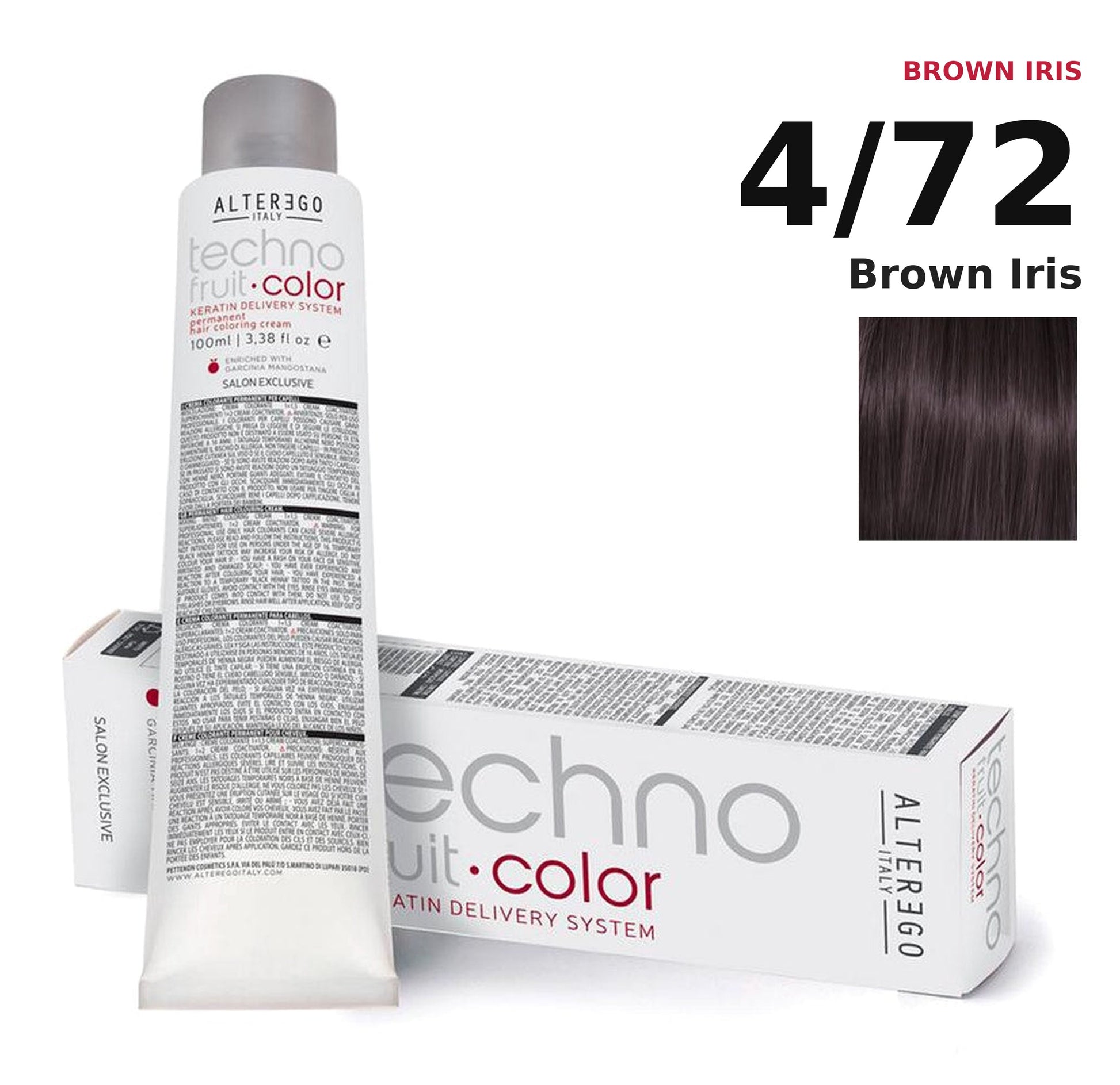 Alter Ego Italy Technofruit Color 4/72 Brown Iris hair color