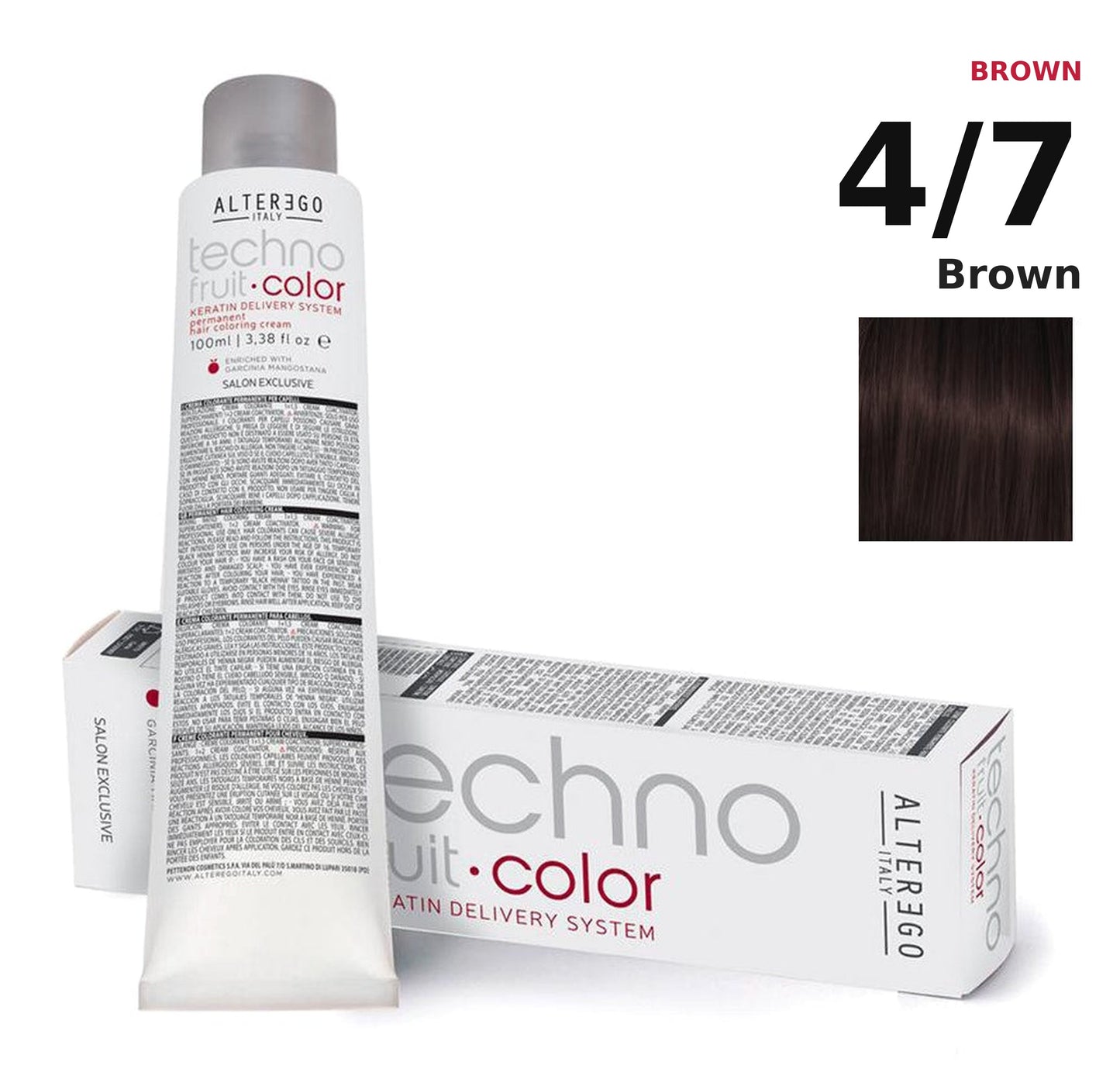 Alter Ego Italy Technofruit Color 4/7 Brown hair color