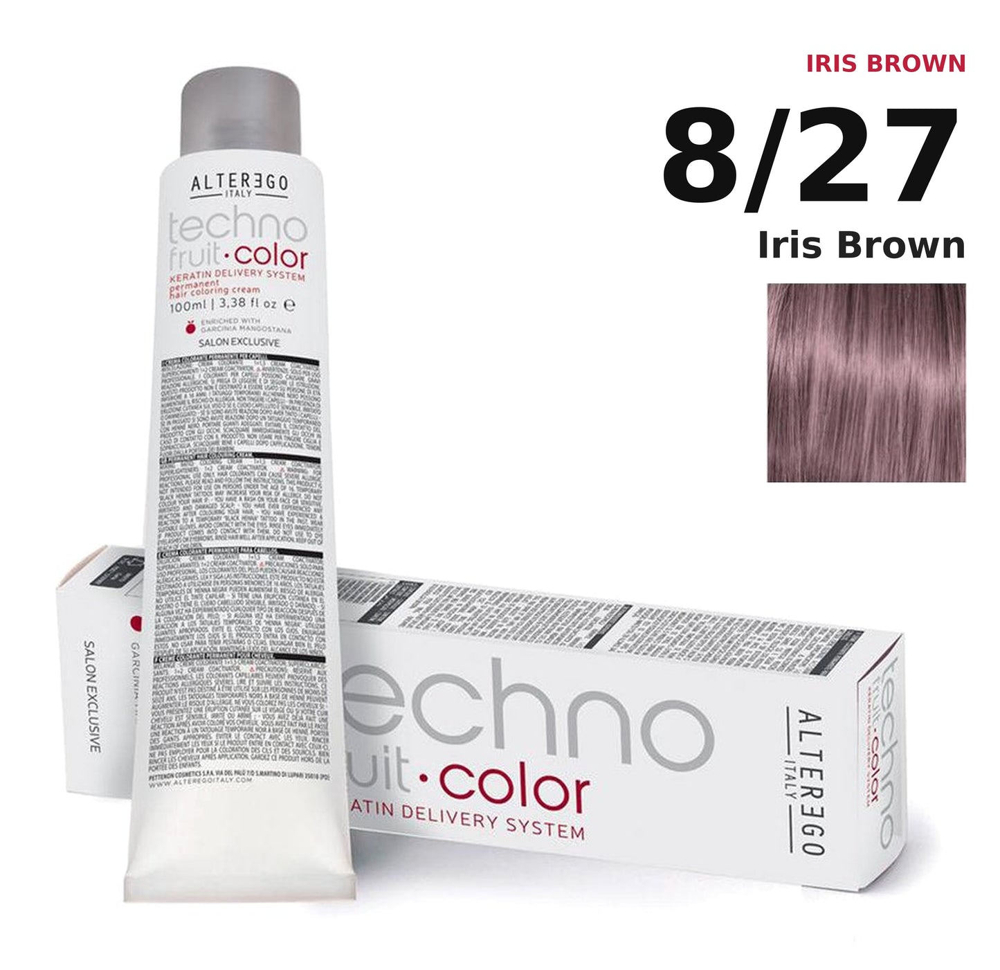 Alter Ego Italy Technofruit Color 8/27 Iris Brown hair color