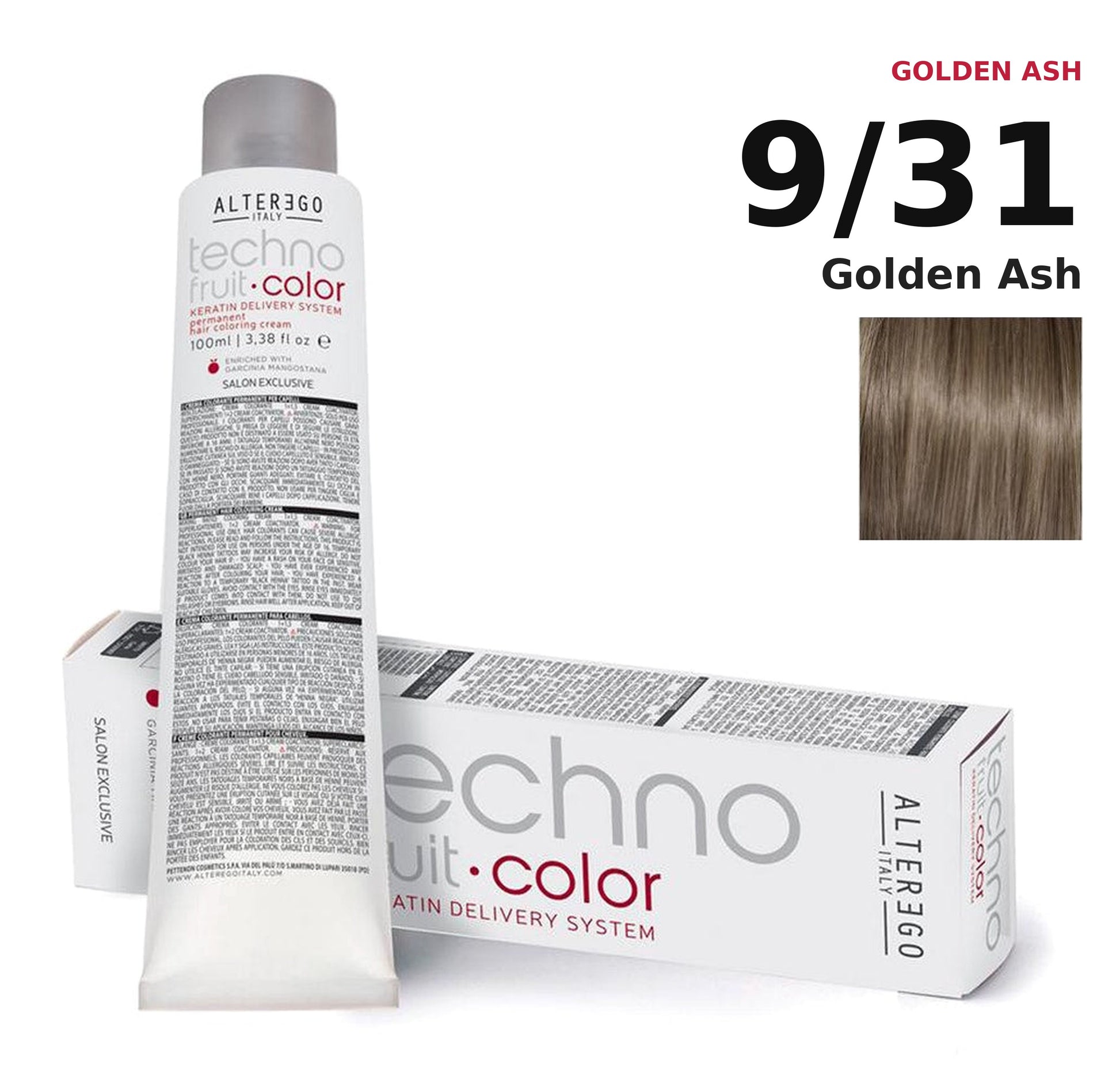 Alter Ego Italy Technofruit Color 9/31 Golden Ash hair color