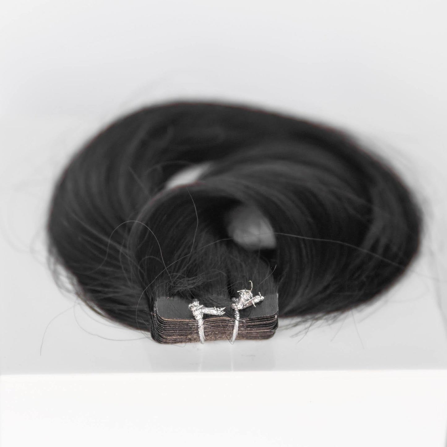 Tape-In 18" 50g Professional Hair Extensions - #1B Midnight (aka Off Black)