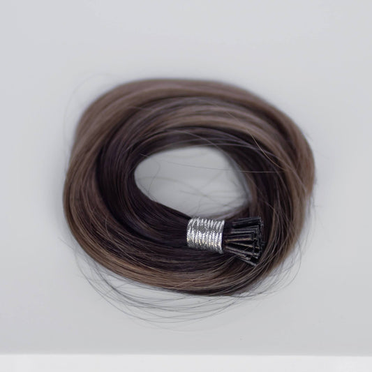 I-Tip 16" 25g Single Donor Virgin - #8 Whisky Brown (aka Ash Brown)