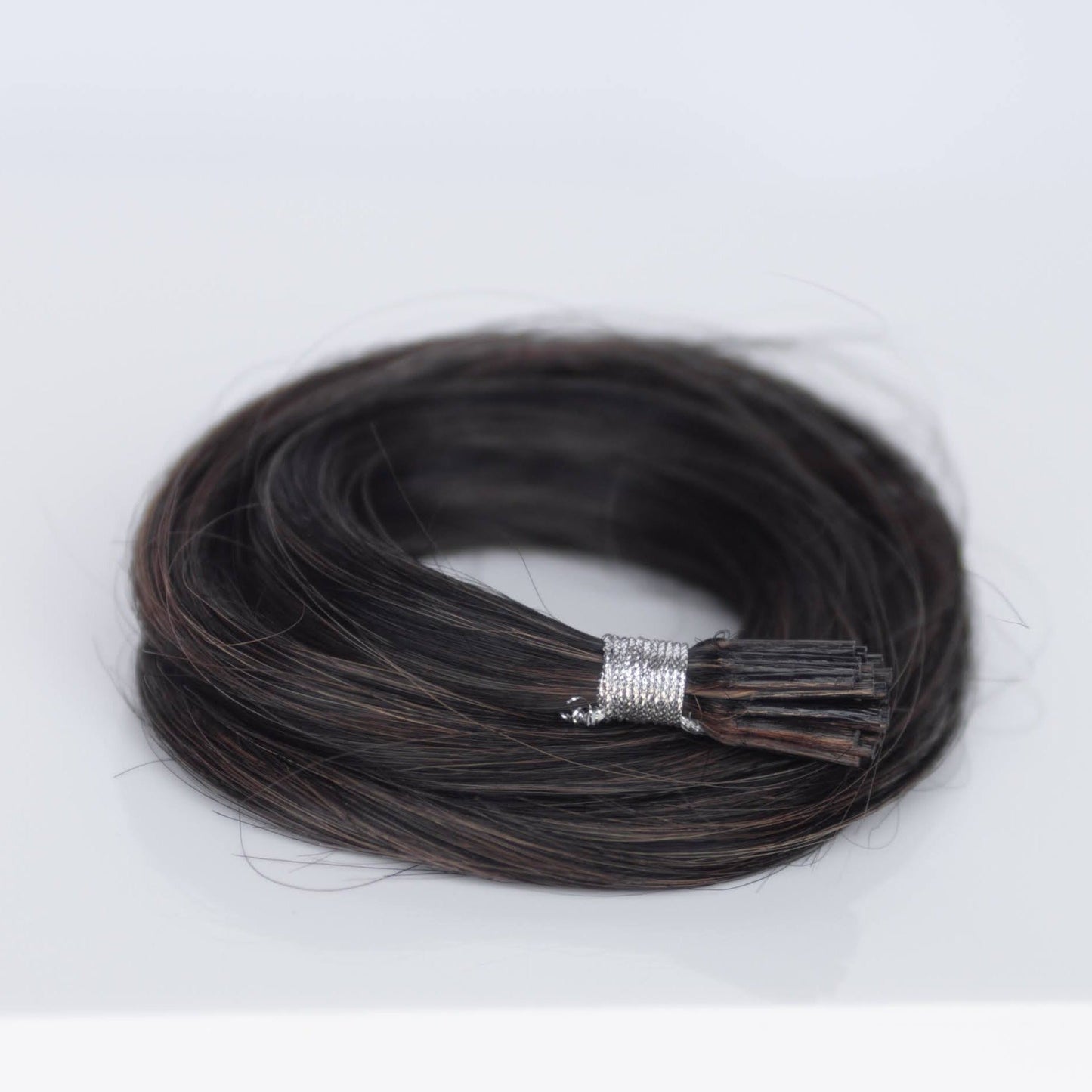 I-Tip 22" 25g Single Donor Virgin - #1b/2/6 Dark Chocolate Caramel (aka Piano Key Chocolate Drip)