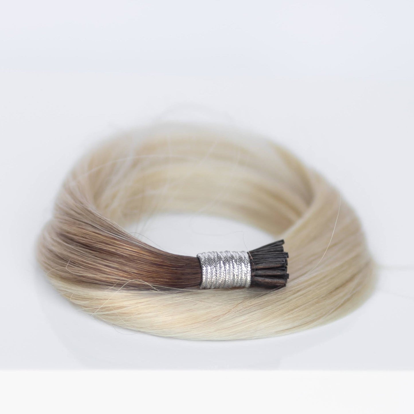 I-Tip 22" 25g Single Donor Virgin -#T3/60 Cocoa Rooted Blonde (aka Rooted Walnut Brown/Ash Blonde)