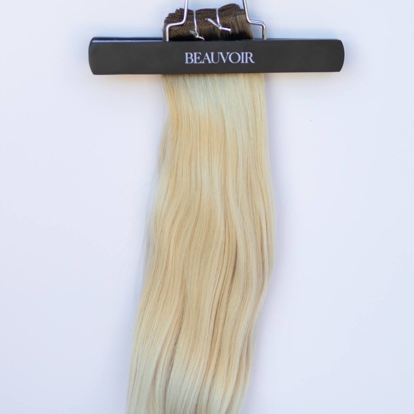 Machine-Tied Weft 24" 170g Pro Blend Hair Extensions - #T1CC/80 Smokey Blonde (aka Cool Mochachino Brown/White Blonde)