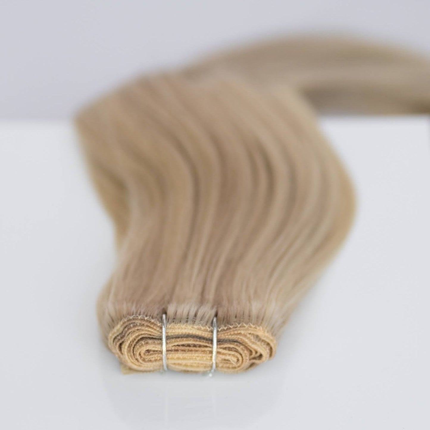 Machine-Tied Weft 28" 180g Professional Hair Extensions - #80/18/46 Summer Blonde (aka Piano Key White Truffle)