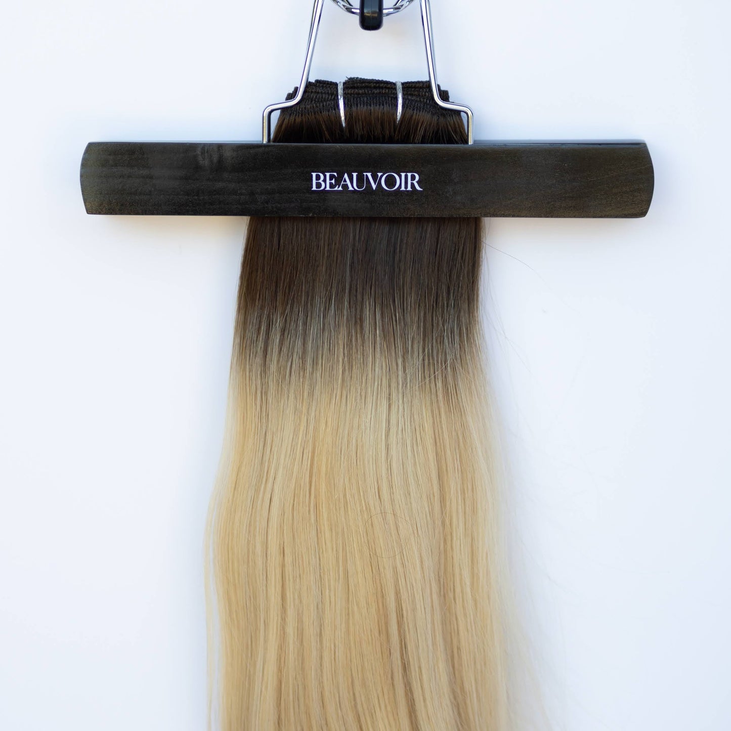 Machine-Tied Weft 16" 120g Pro Blend Hair Extensions - #2/18 Café Noir Balayage (aka Balayage Dark Brown/Dirty Blonde)