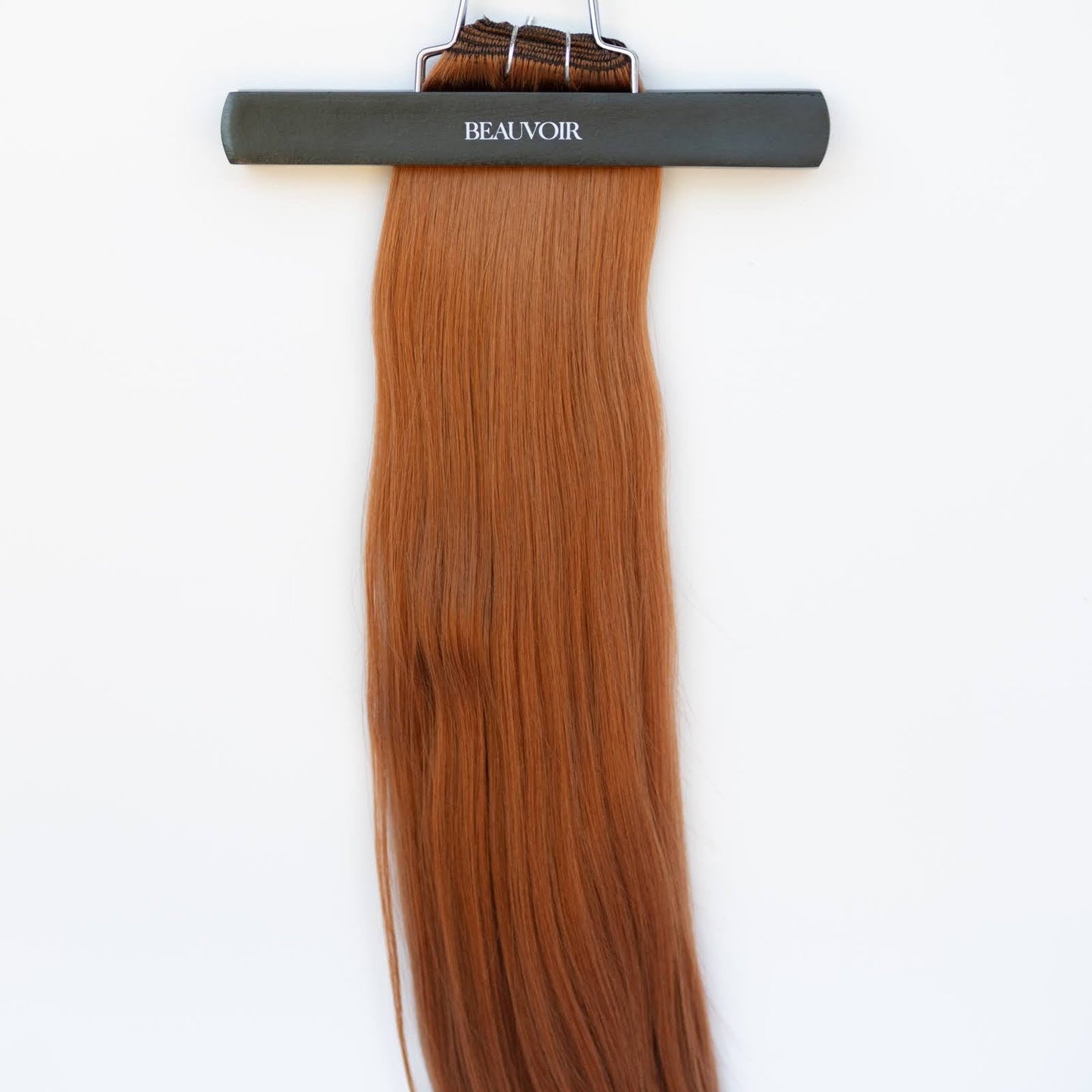 Machine-Tied Weft 18" 130g Single Donor Virgin - #570 Sunset (aka Pumpkin Spice)