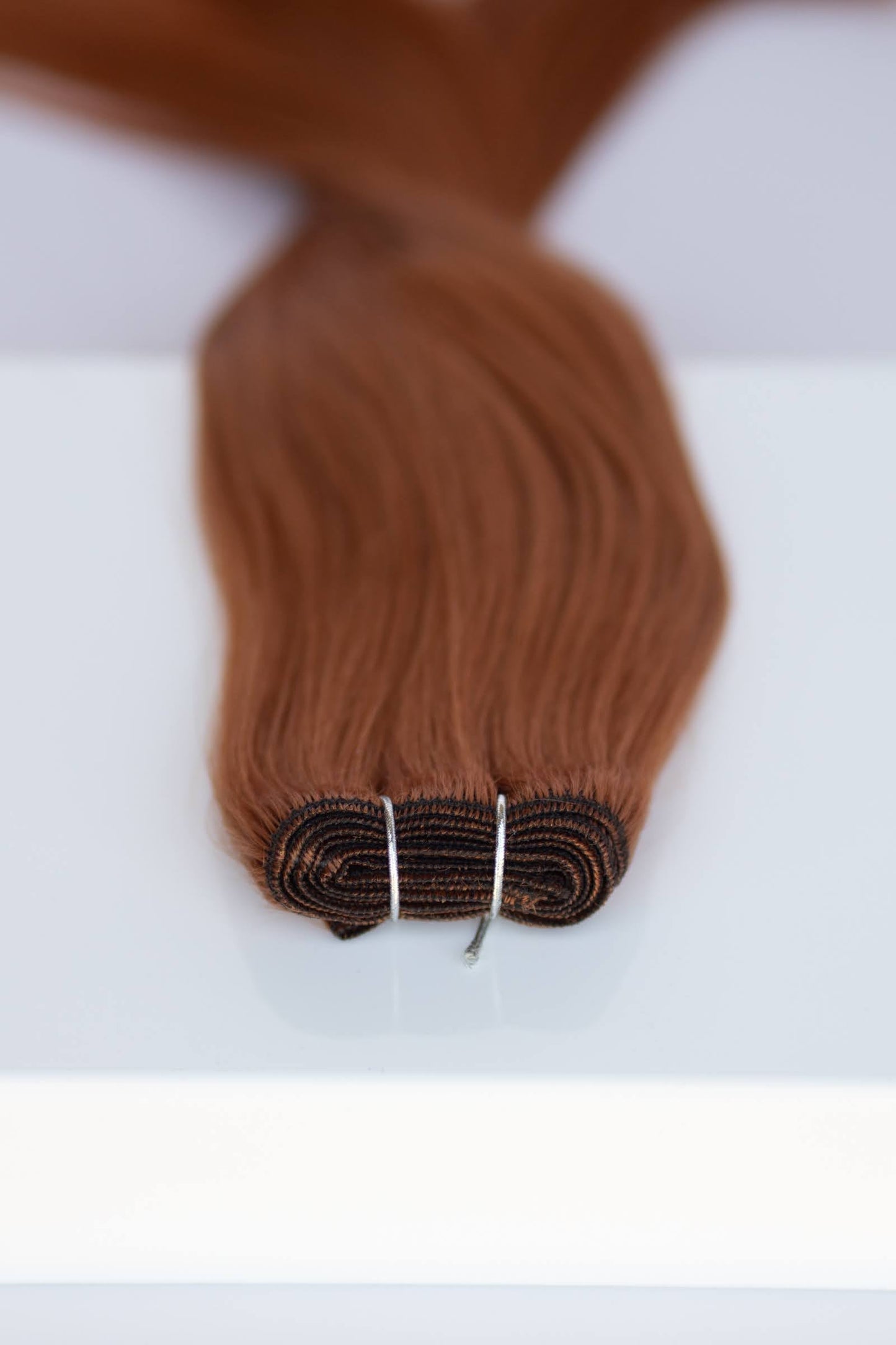 Machine-Tied Weft 24" 170g Professional Hair Extensions - #570 Sunset (aka Pumpkin Spice)