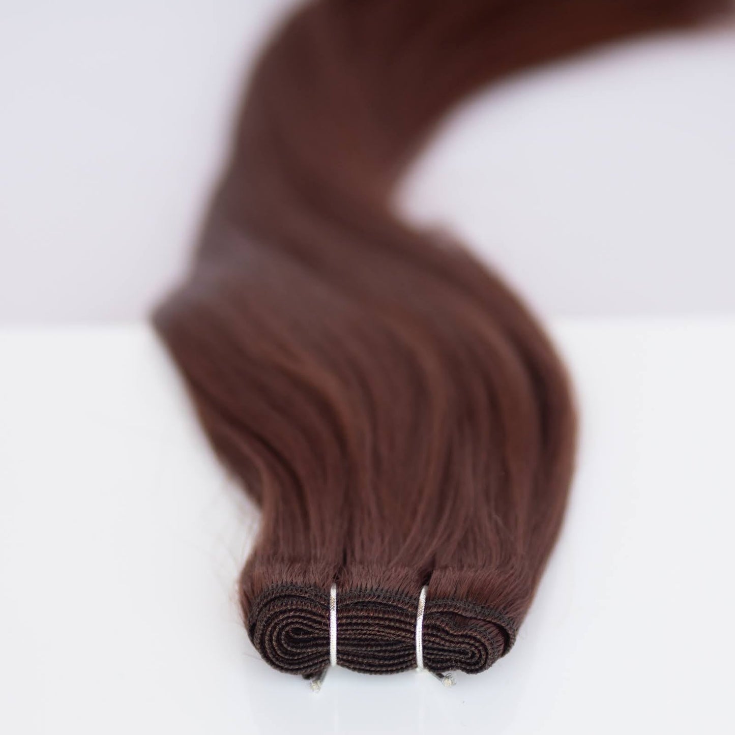Machine-Tied Weft 16" 120g Pro Blend Hair Extensions - #550 Rouge (aka Cinnamon Mocha)