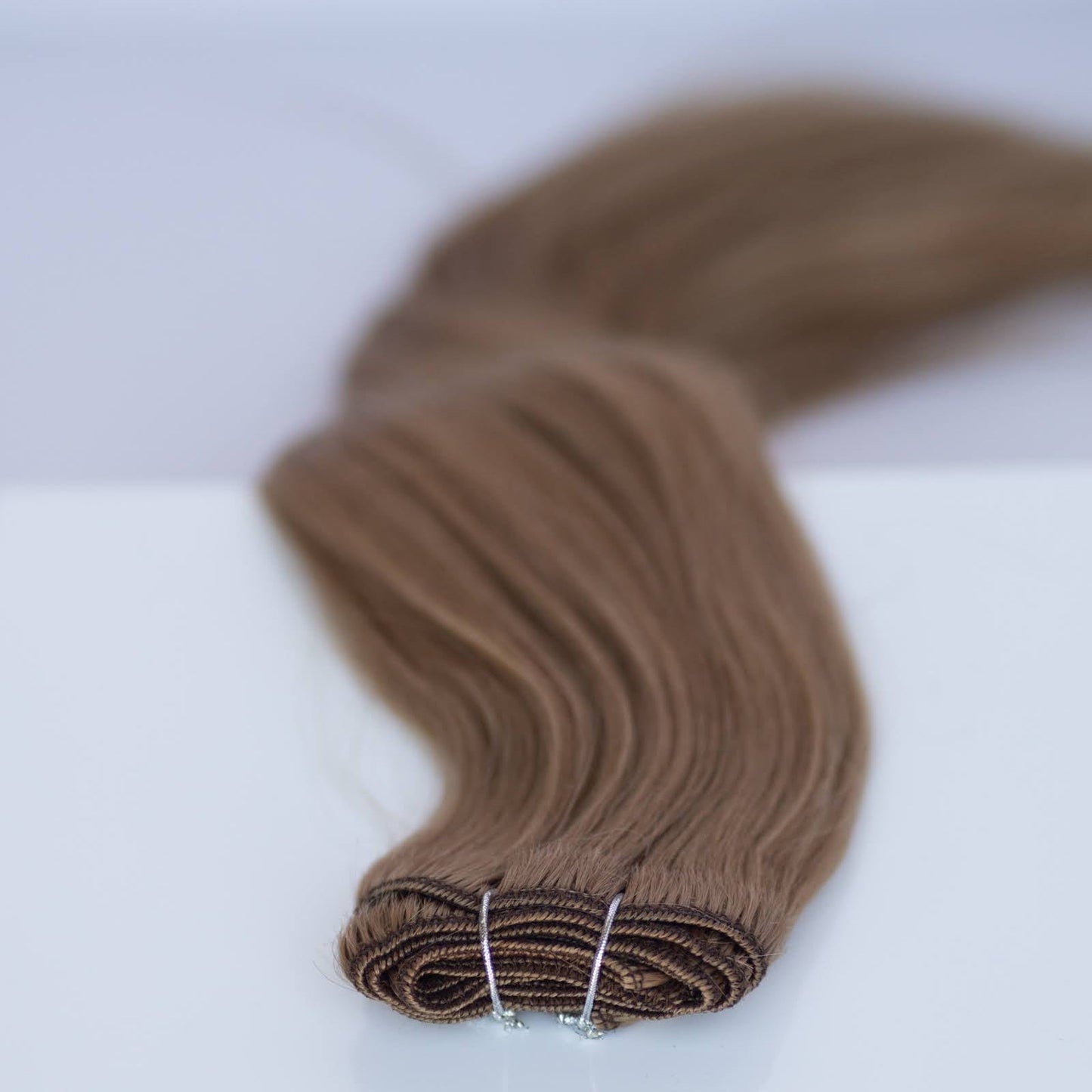 Machine-Tied Weft 20" 145g Pro Blend Hair Extensions - #6 Cinnamon Brown (aka Chestnut Brown)