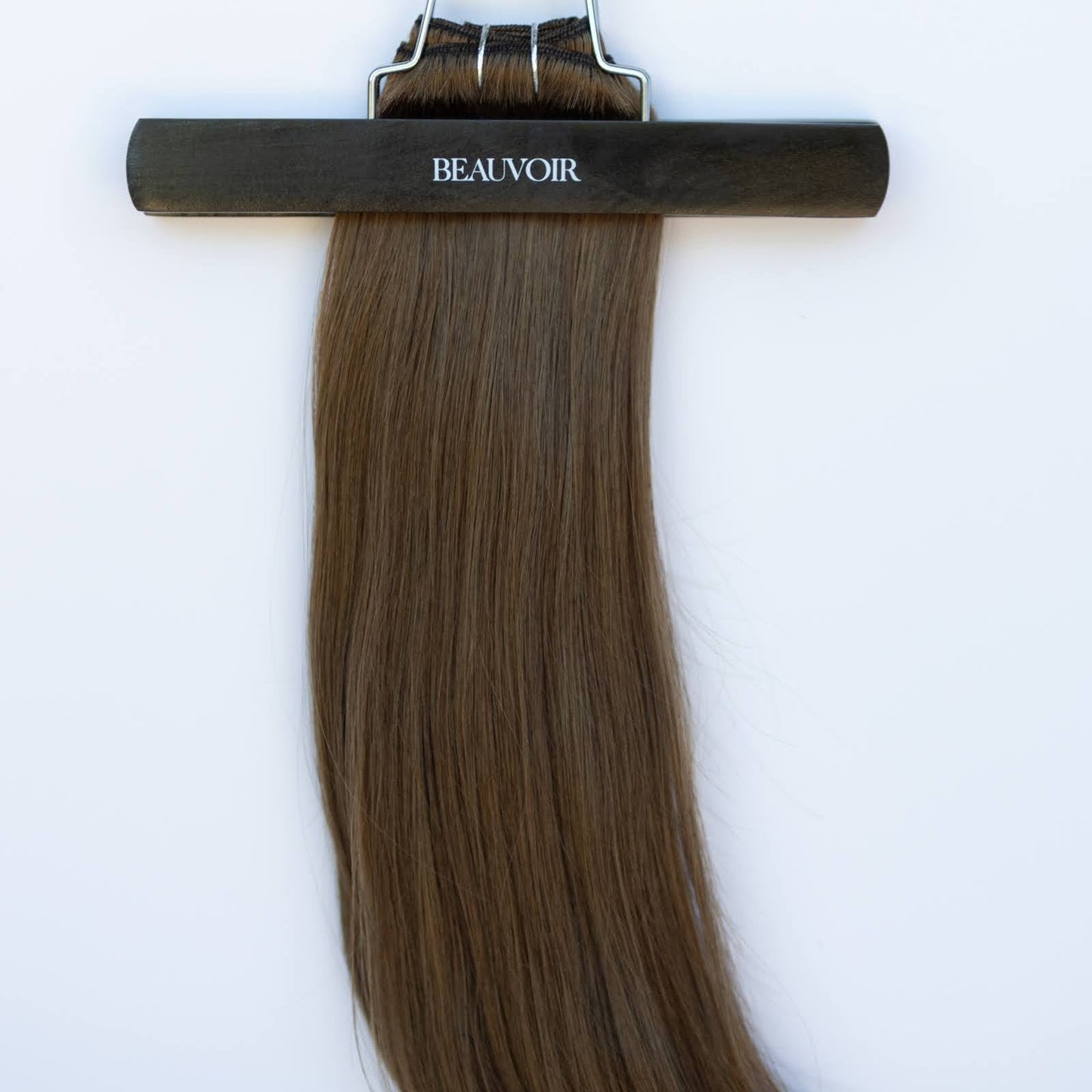 Machine-Tied Weft 20" 145g Pro Blend Hair Extensions -  #4 Roasted Walnut (aka Chocolate Brown)