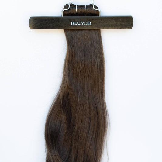 Machine-Tied Weft 28" 180g Pro Blend Hair Extensions - #2 Dark Chocolate (aka Dark Brown)