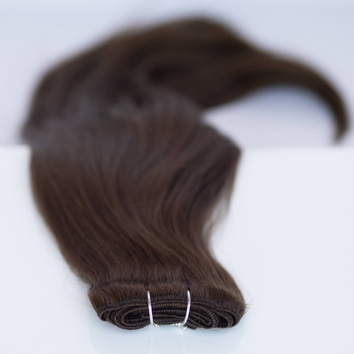Machine-Tied Weft 20" 145g Pro Blend Hair Extensions - #2 Dark Chocolate (aka Dark Brown)