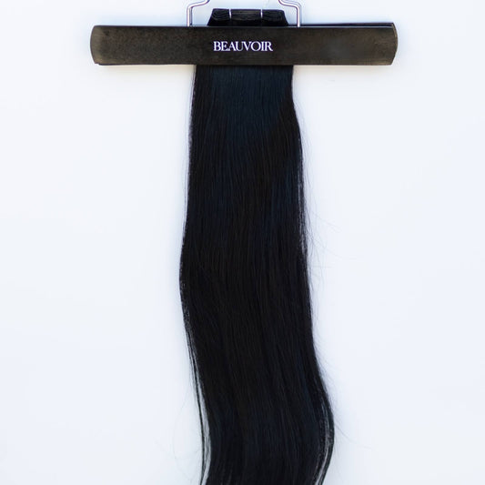 Genius (Micro) Weft 20" 80g Pro Blend - #1 Noir (aka Jet Black)