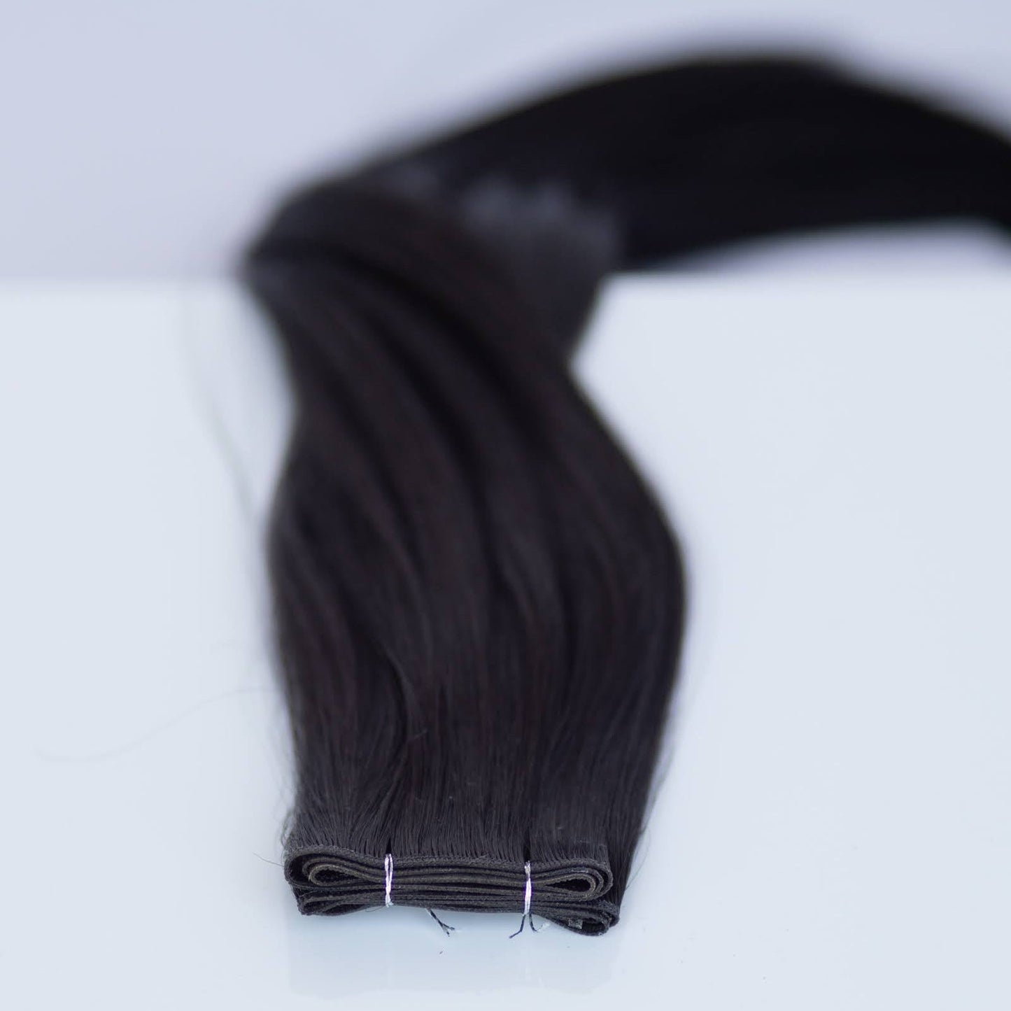 Genius (Micro) Weft 20" 80g Pro Blend Hair Extensions - #1B Midnight (aka Off Black)