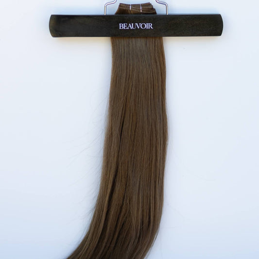 Genius (Micro) Weft 16" 60g Pro Blend Hair Extensions - #4 Roasted Walnut (aka Chocolate Brown)