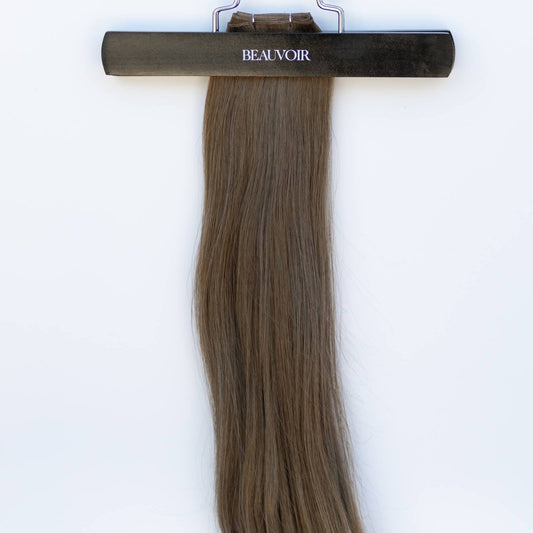 Genius (Micro) Weft 22" 88g Pro Blend Hair Extensions - #8 Whiskey Brown (aka Ash Brown)