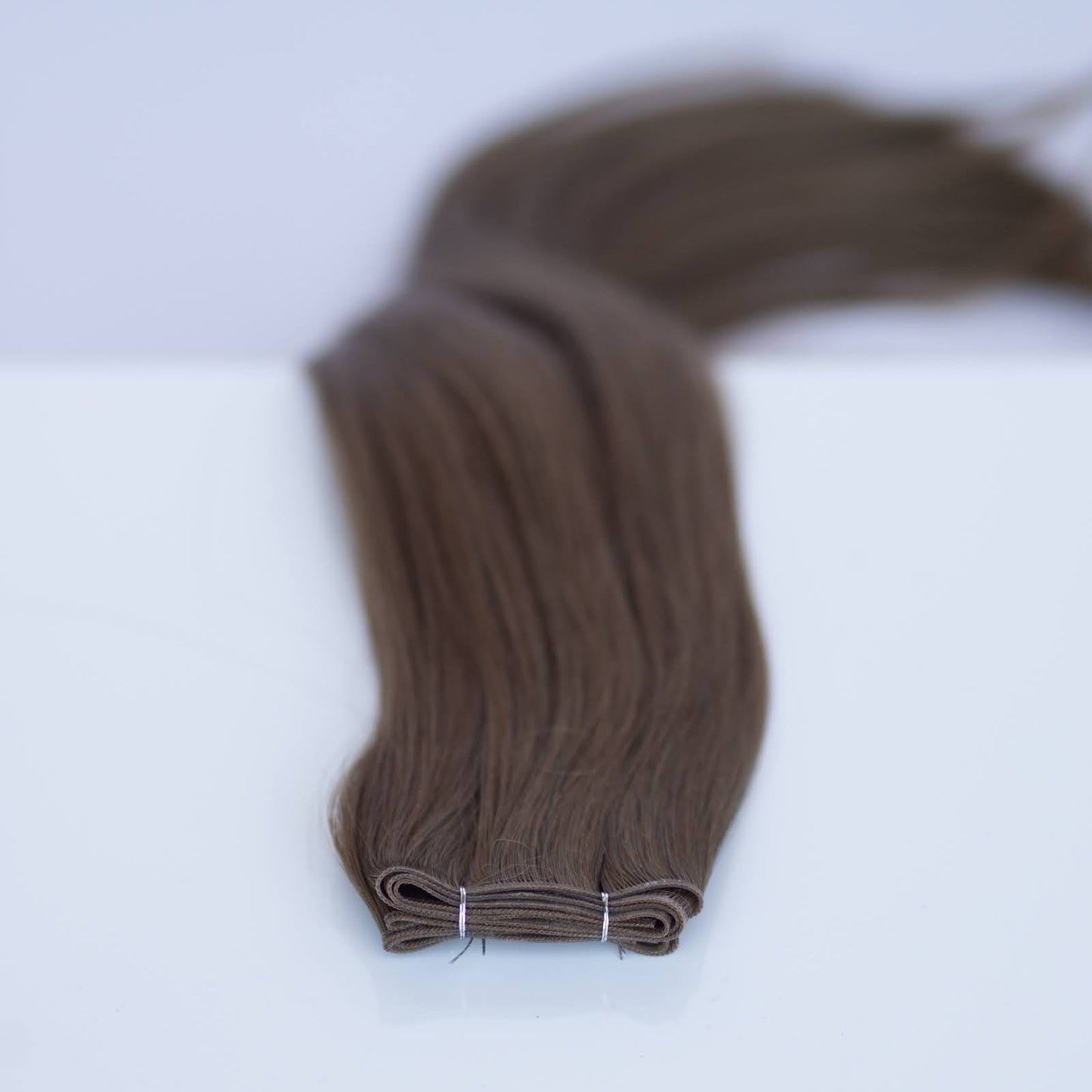 Genius (Micro) Weft 18" 68g Pro Blend Hair Extensions - #8 Whiskey Brown (aka Ash Brown)