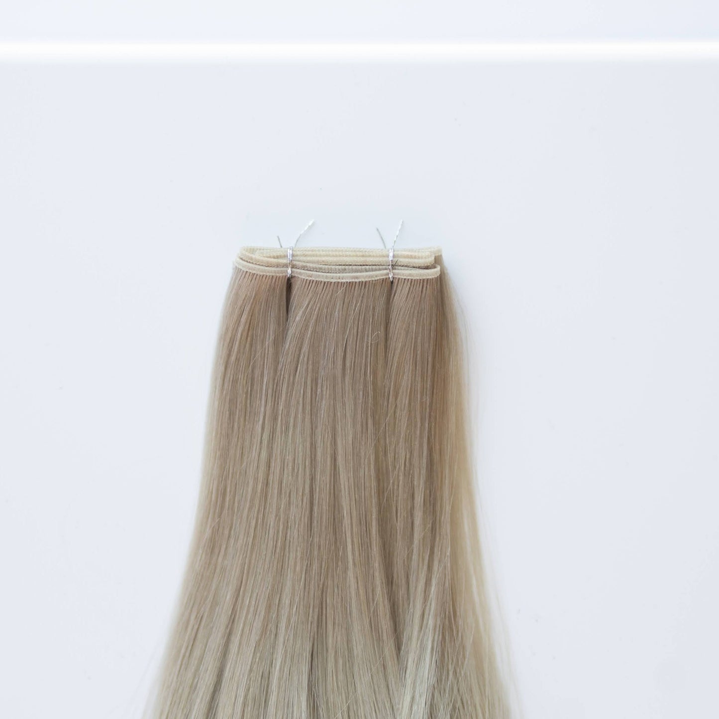 Genius (Micro) Weft 18" 68g Pro Blend Hair Extensions - #66 Pinot Grigio (aka Icy Silver)